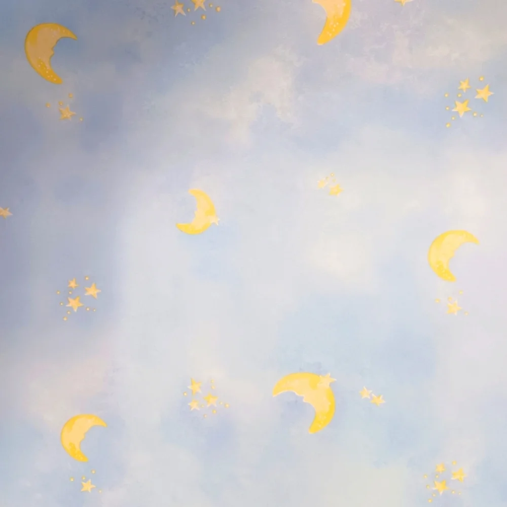 Wallpaper Border Star & Moon Glitter